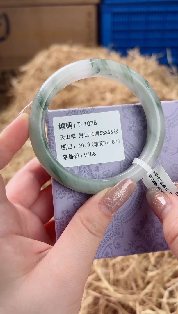 未镶嵌手镯石英质玉T-1078