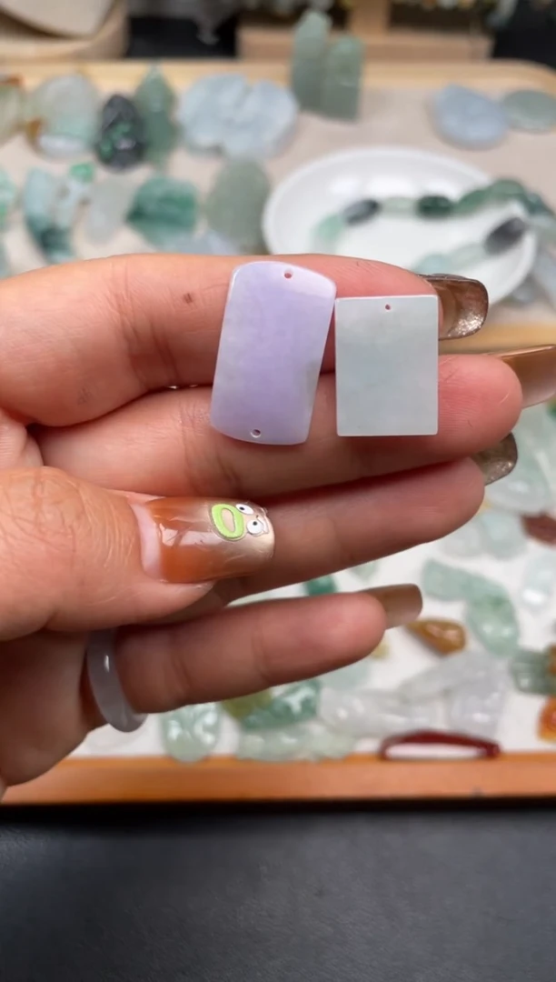 颈饰未镶嵌翡翠缅甸天然翡翠8