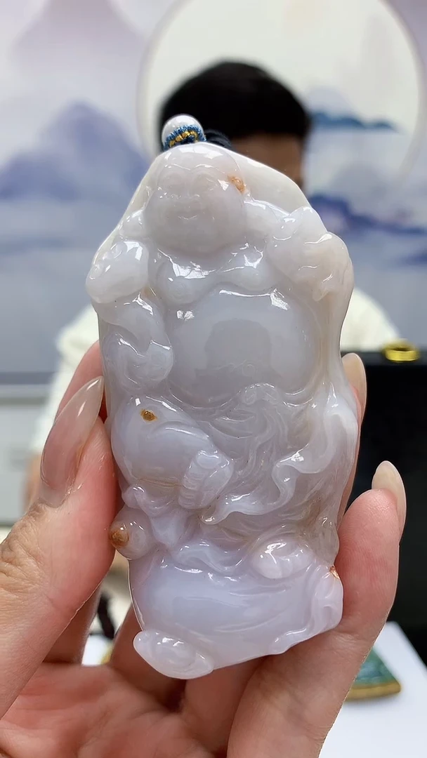 未镶嵌定制翡翠&****理4917MM-毛货挂件