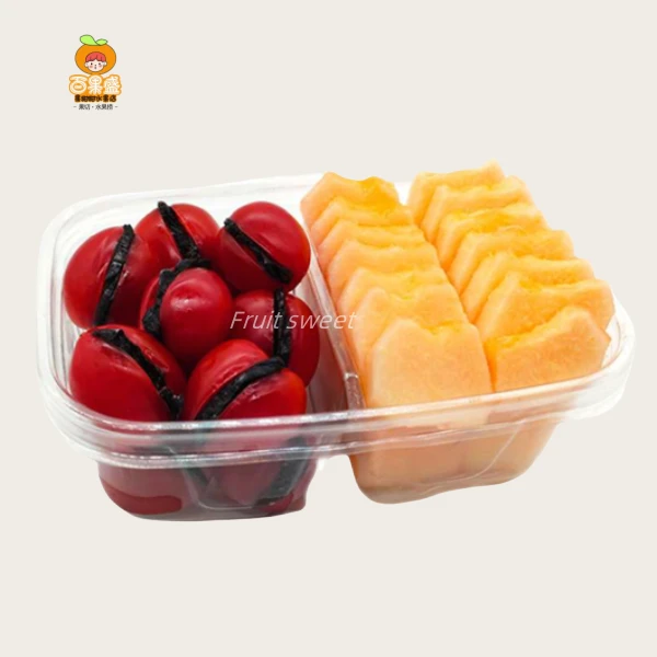【双拼果切】鲜切水果乌梅番茄+哈密瓜300g