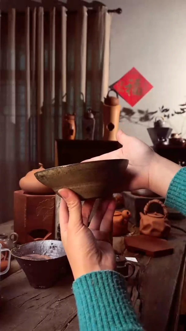 【闪购商品】壶草木灰纯手工葫芦壶承茶盘 可分离