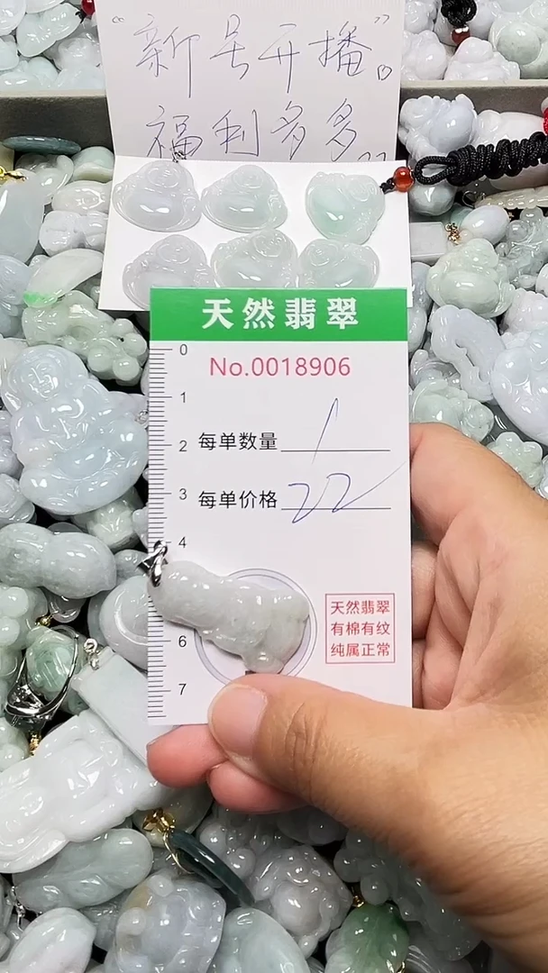 翡翠未镶嵌吊坠(不含链)8906