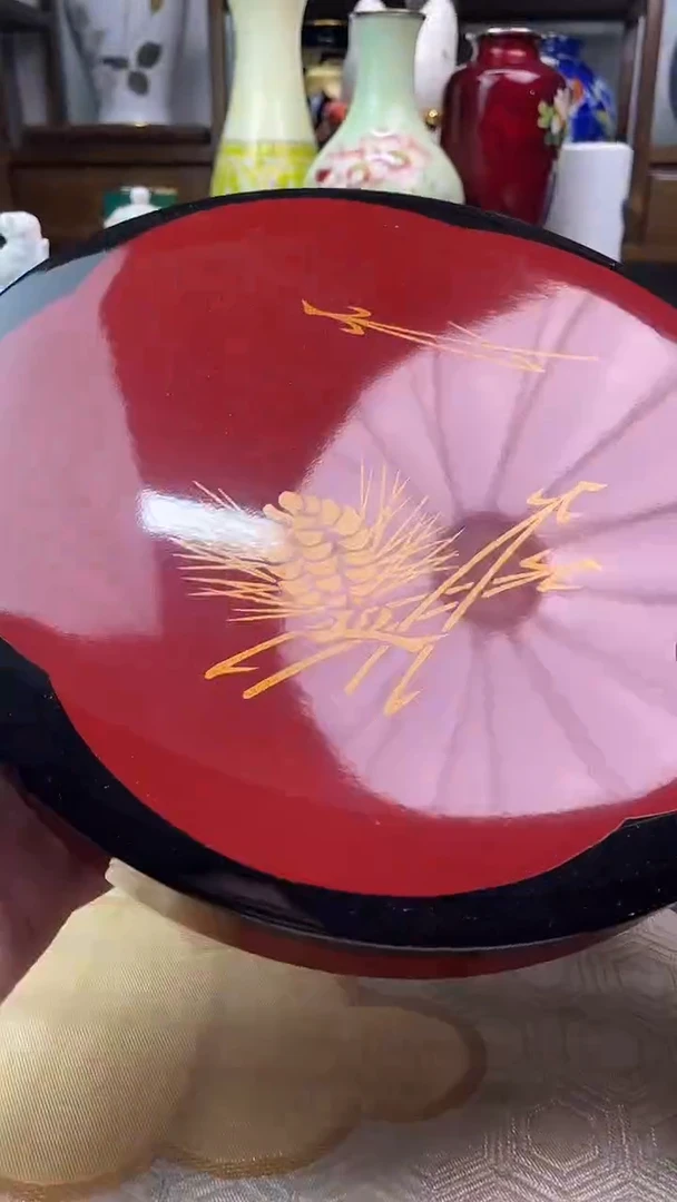 【闪购商品】盘日产大漆食盒一一