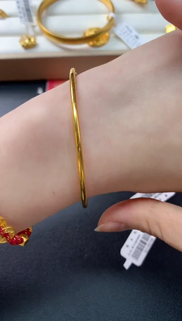 【闪购商品】定制足金手镯Z572|2465