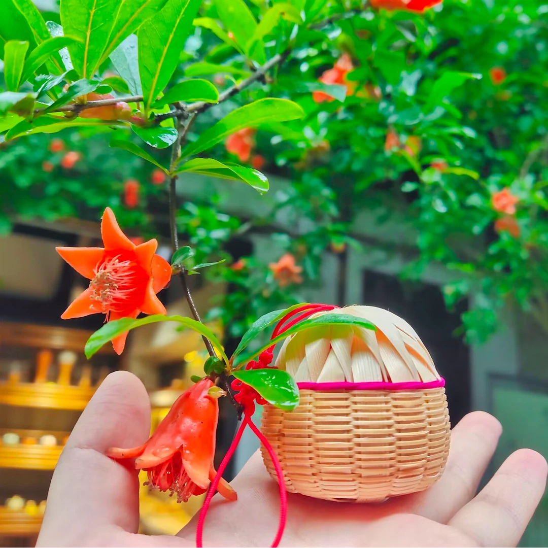 非遗竹编竹报平安小铃铛