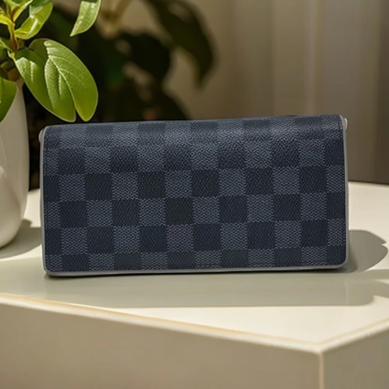 95新 LouisVuitton/路易威登  黑棋盘格长款钱包  1812 5418