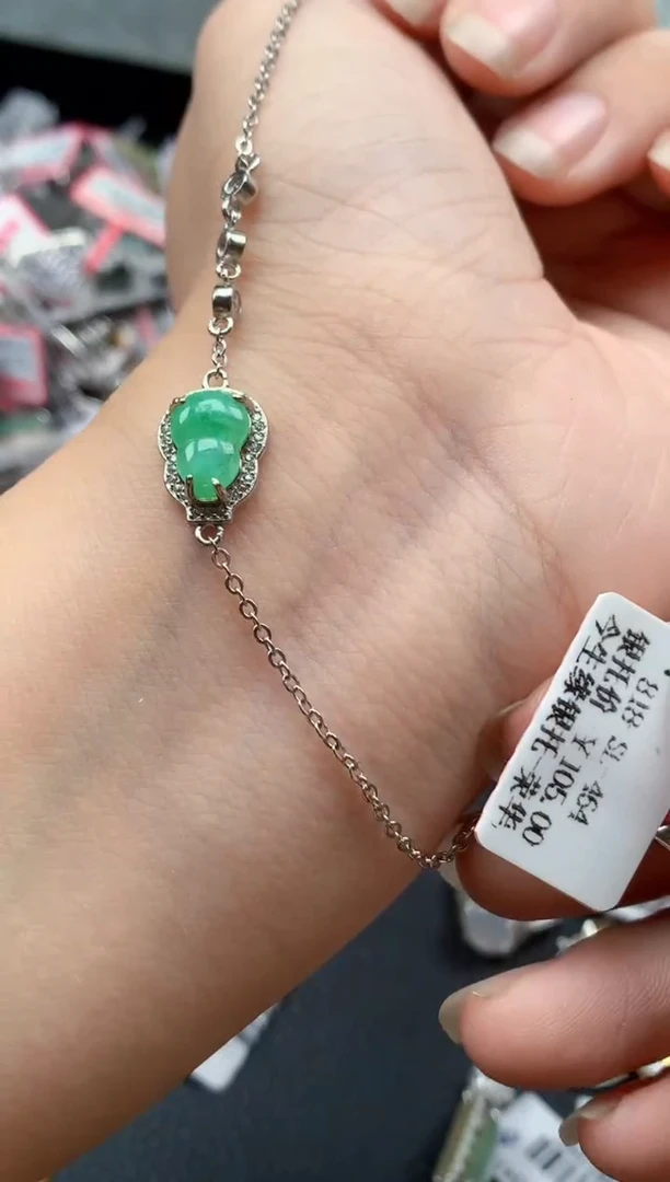 银S925镶嵌戒指翡翠天然A货缅甸翡翠
