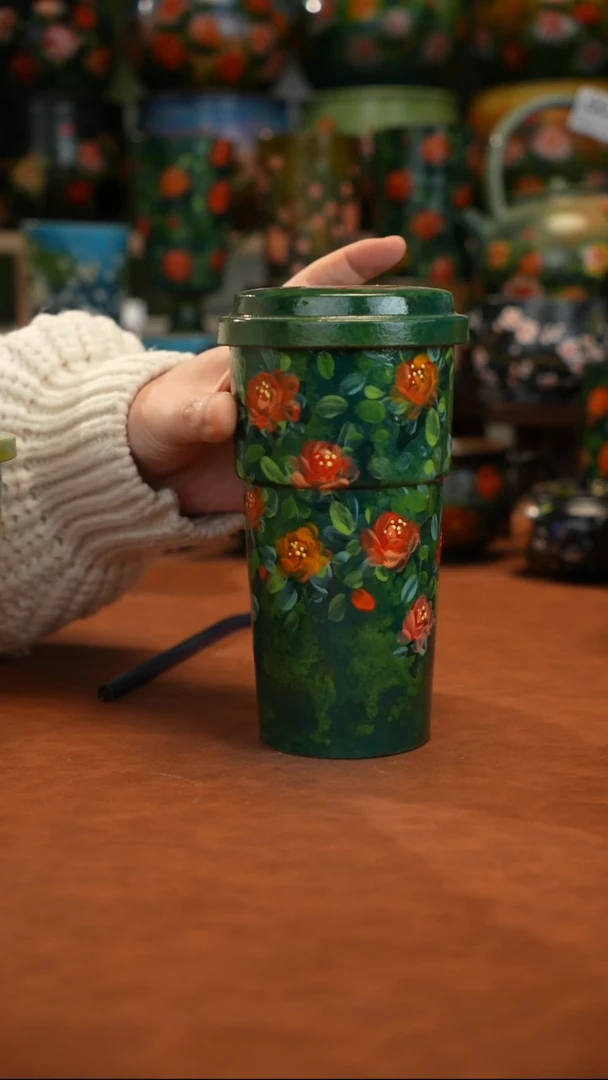 油画  釉下彩   杯子