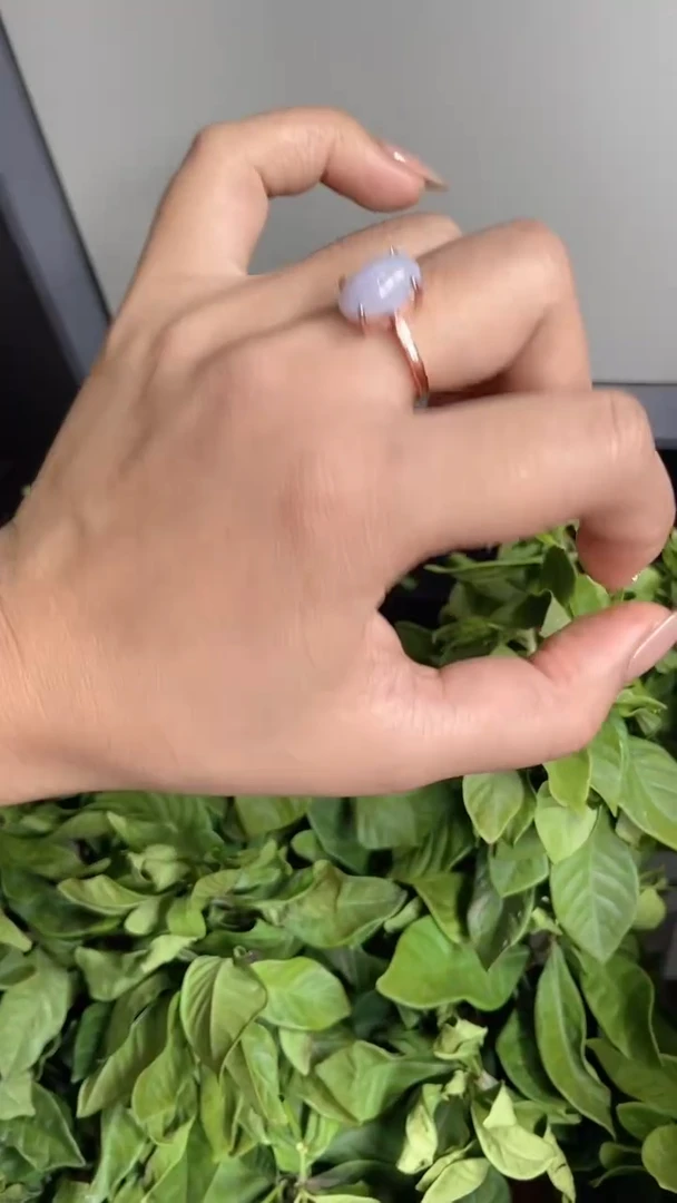 银S925镶嵌戒指翡翠0