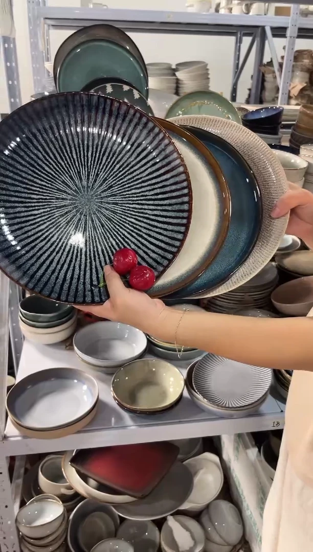 陶瓷外贸尾货瑕疵满20包邮X4 大盘组合