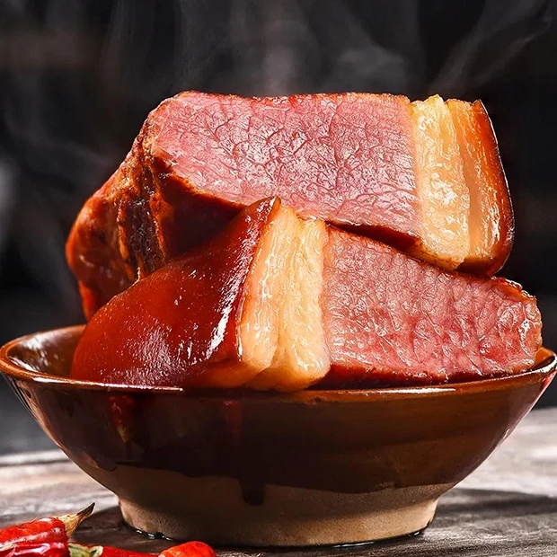 【前腿腊肉直播现选】柴火烟熏