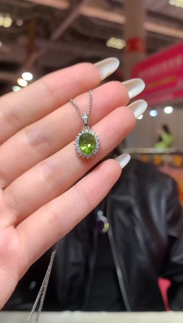 吊坠(赠链)银S925镶嵌橄榄石【宝石世家严选】