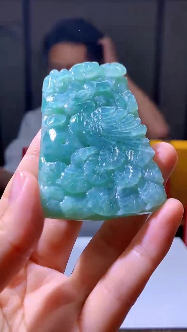 定制翡翠未镶嵌1057hm-毛货挂件29