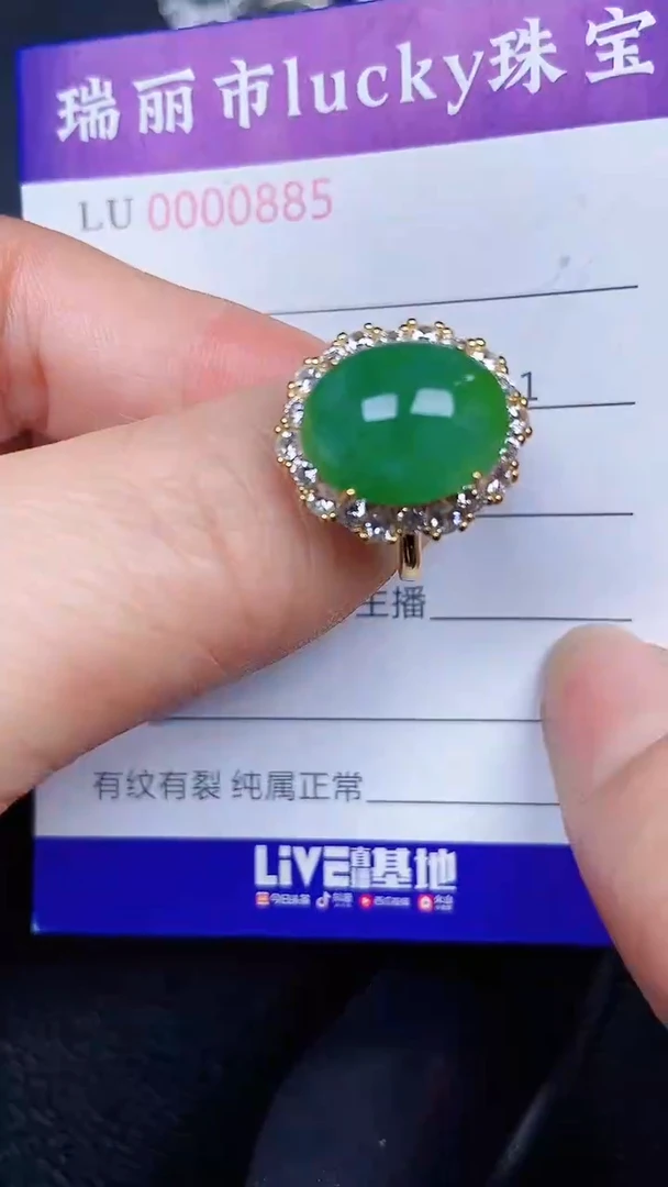 颈饰银S925镶嵌翡翠0885