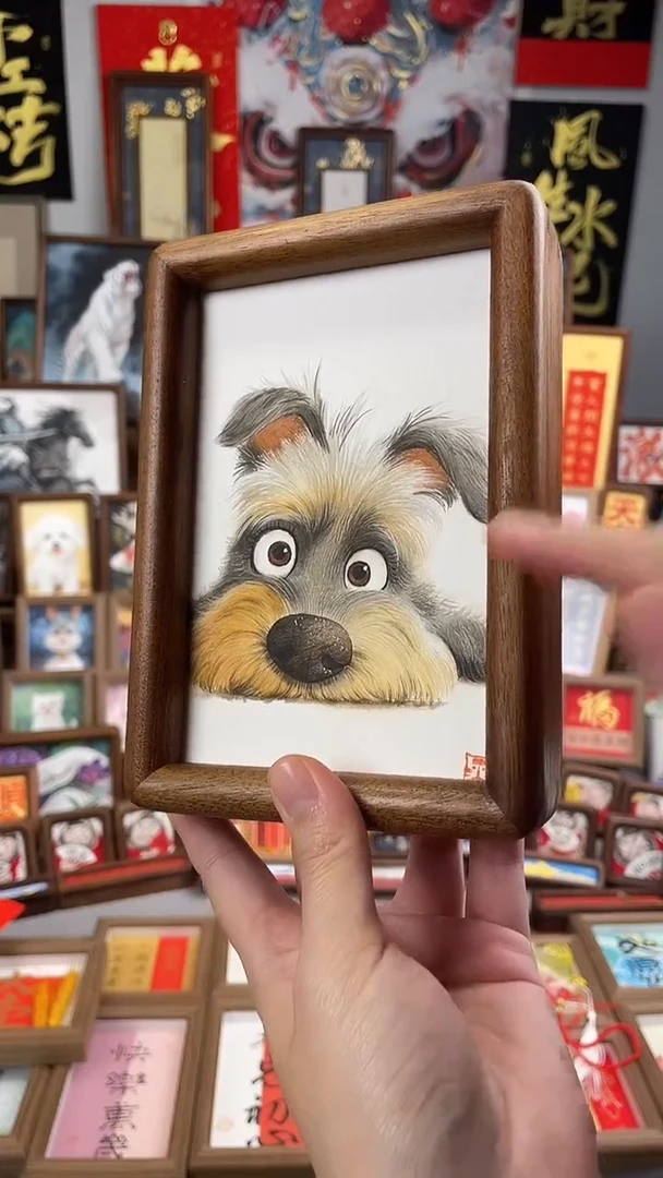 国画纯手绘书法绘画作品