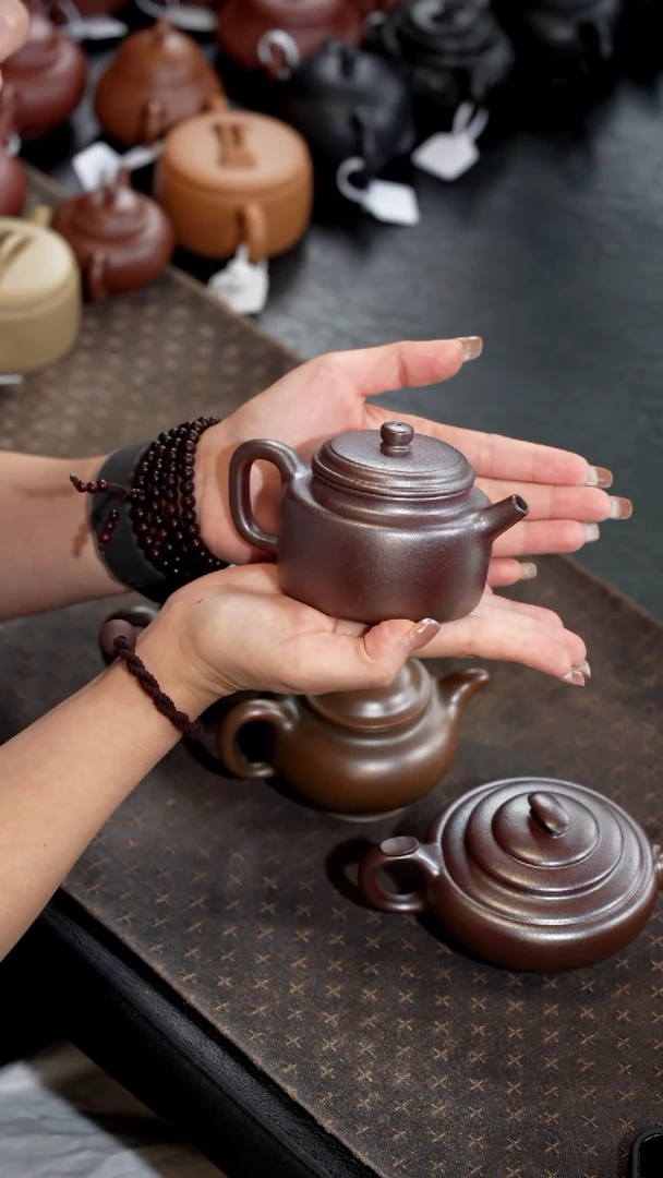 茶壶紫砂柴烧清水泥德钟170cc