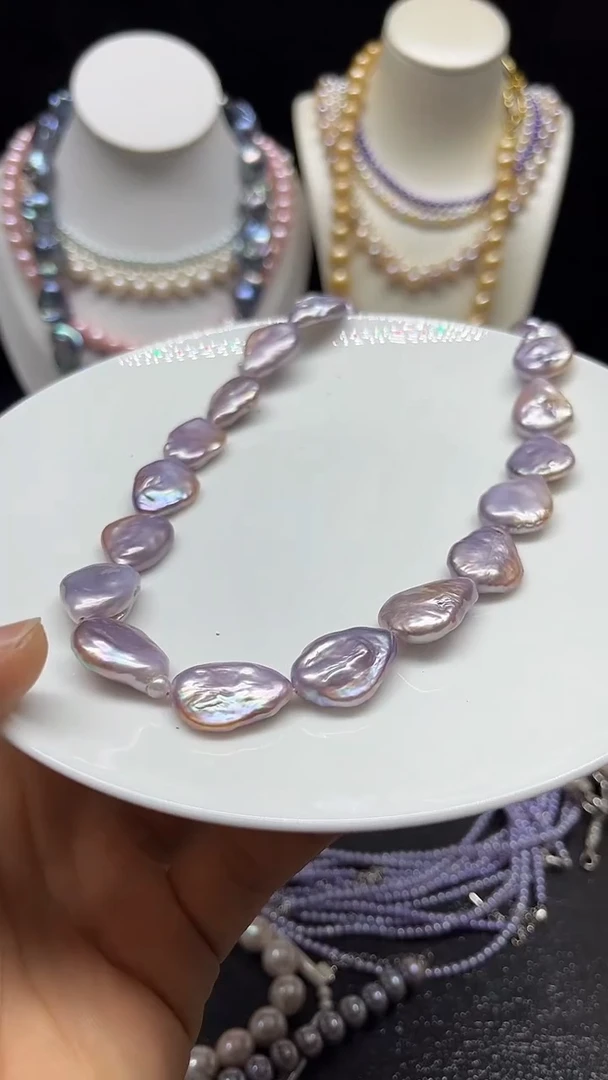 淡水珍珠未镶嵌颈饰人多人