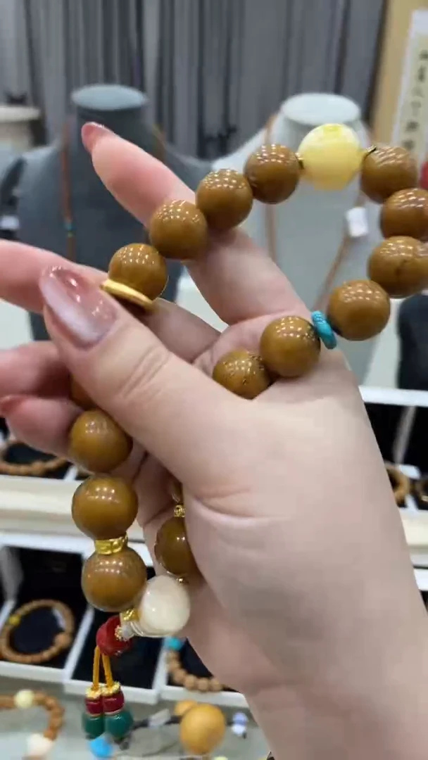 手串猴头核桃紫金鼠圆珠手持DIY