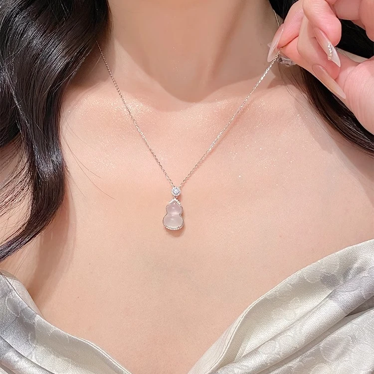 FARCOKO/法蔻 链子925银 新中式葫芦吊坠项链女小众配饰生日礼物