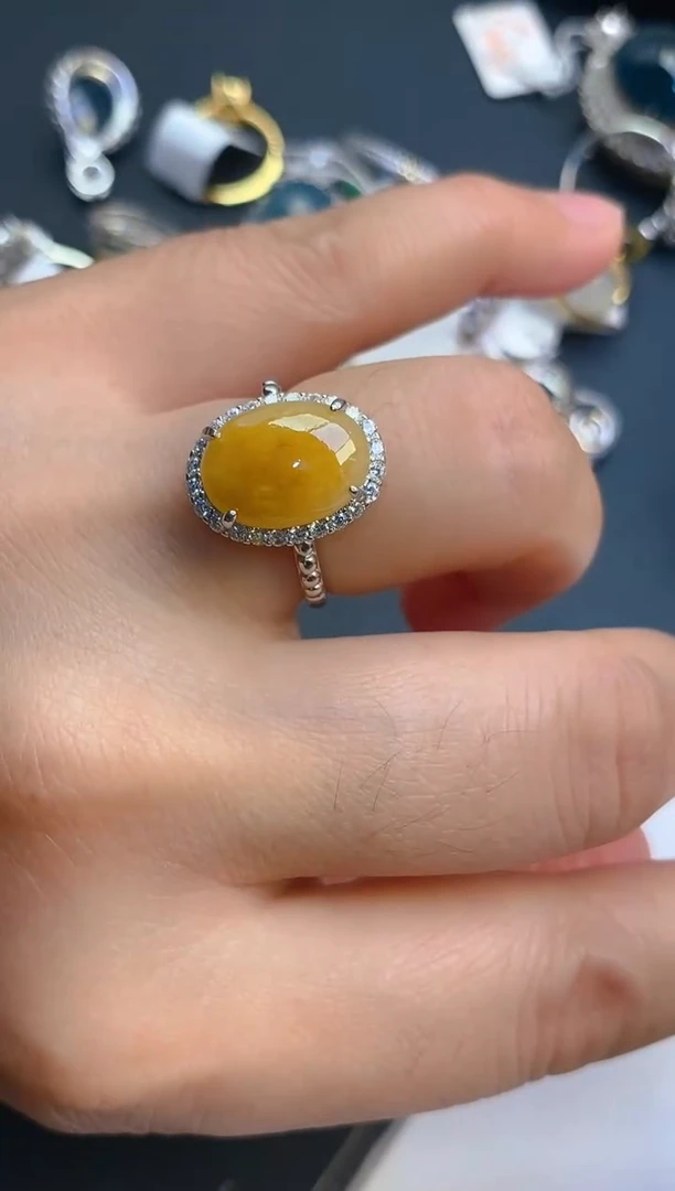 【闪购商品】翡翠耳饰银S925镶嵌天然A货翡翠1