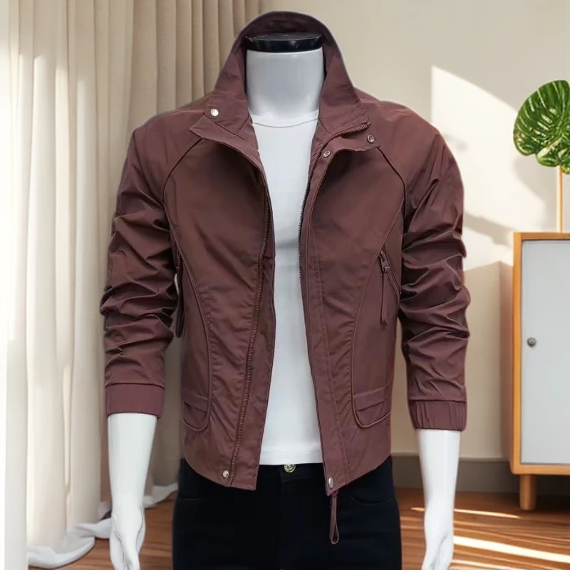 男士潮流外套工装男春秋季夹克爆款成熟痞帅男士休闲夹克外套百搭