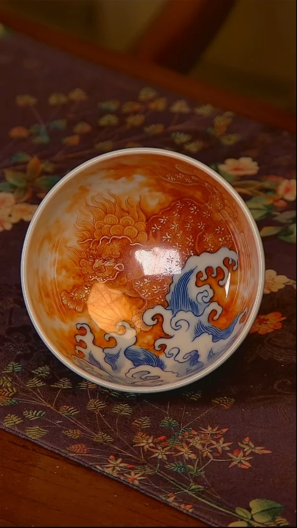 杯手工手绘杯杯很美丽