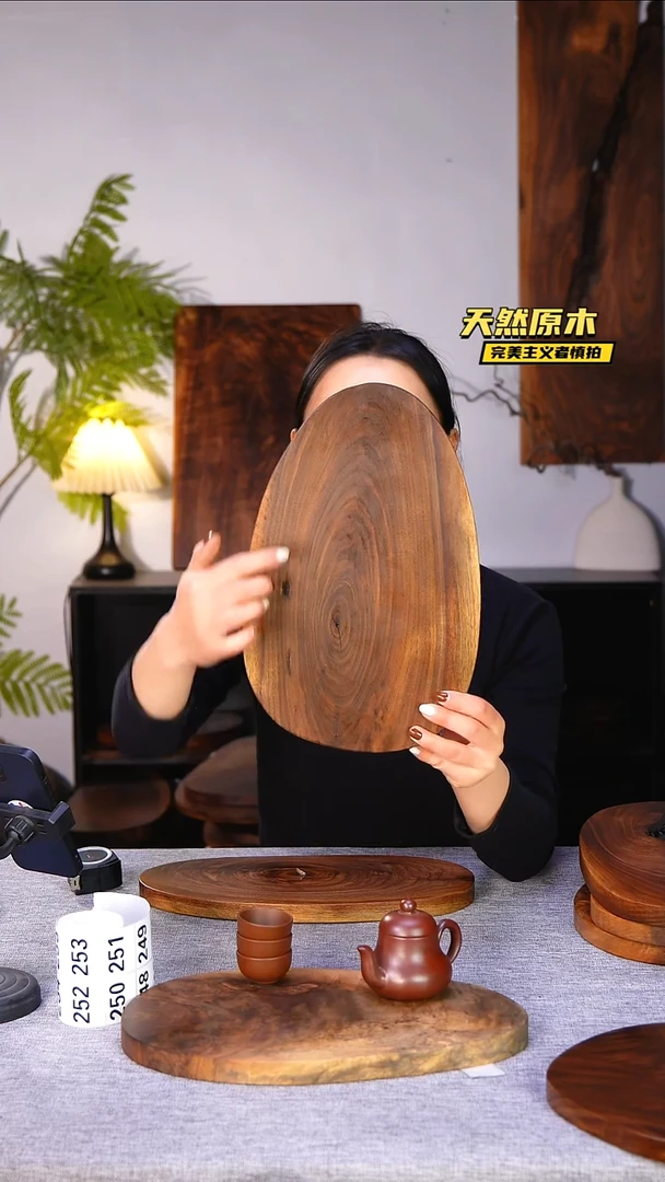 木北美黑胡桃原木.干裂疤结不属于商品质量问题完美主义者慎拍