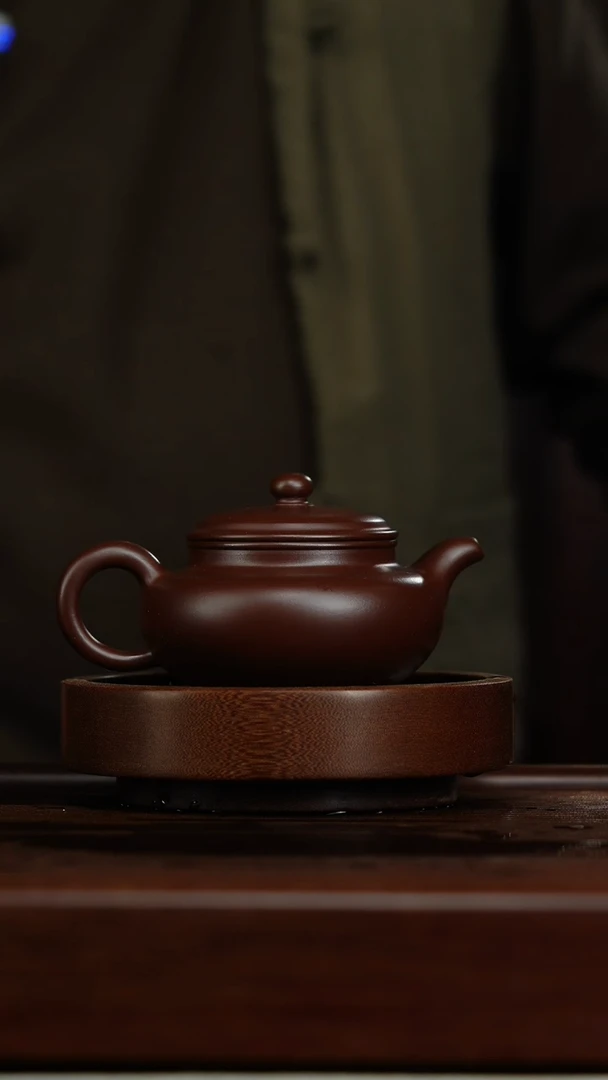【闪购商品】紫砂茶壶e12仿古石红壶