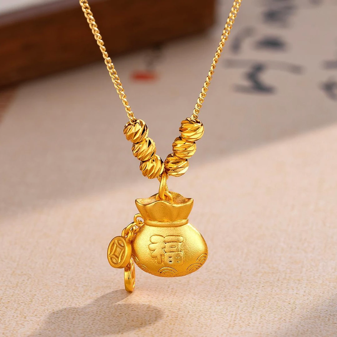 古法传承六六大顺福袋吊坠-默认