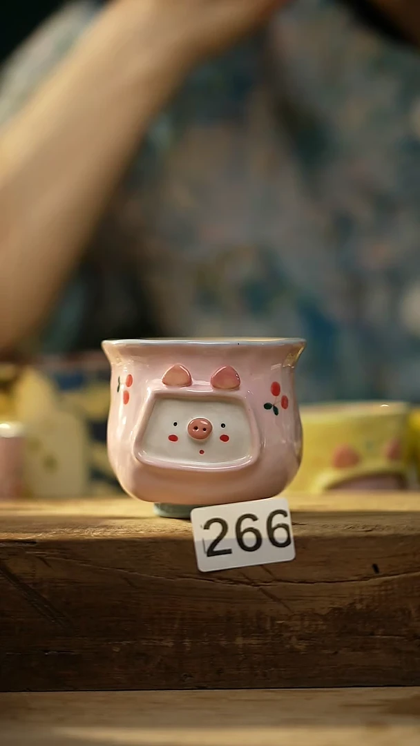 【闪购商品】瓷片手绘·杯/设计师 xudu 款 手握