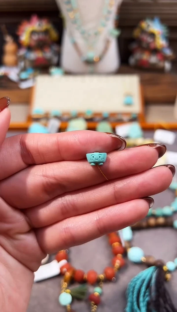 未镶嵌绿松石配饰小元宝