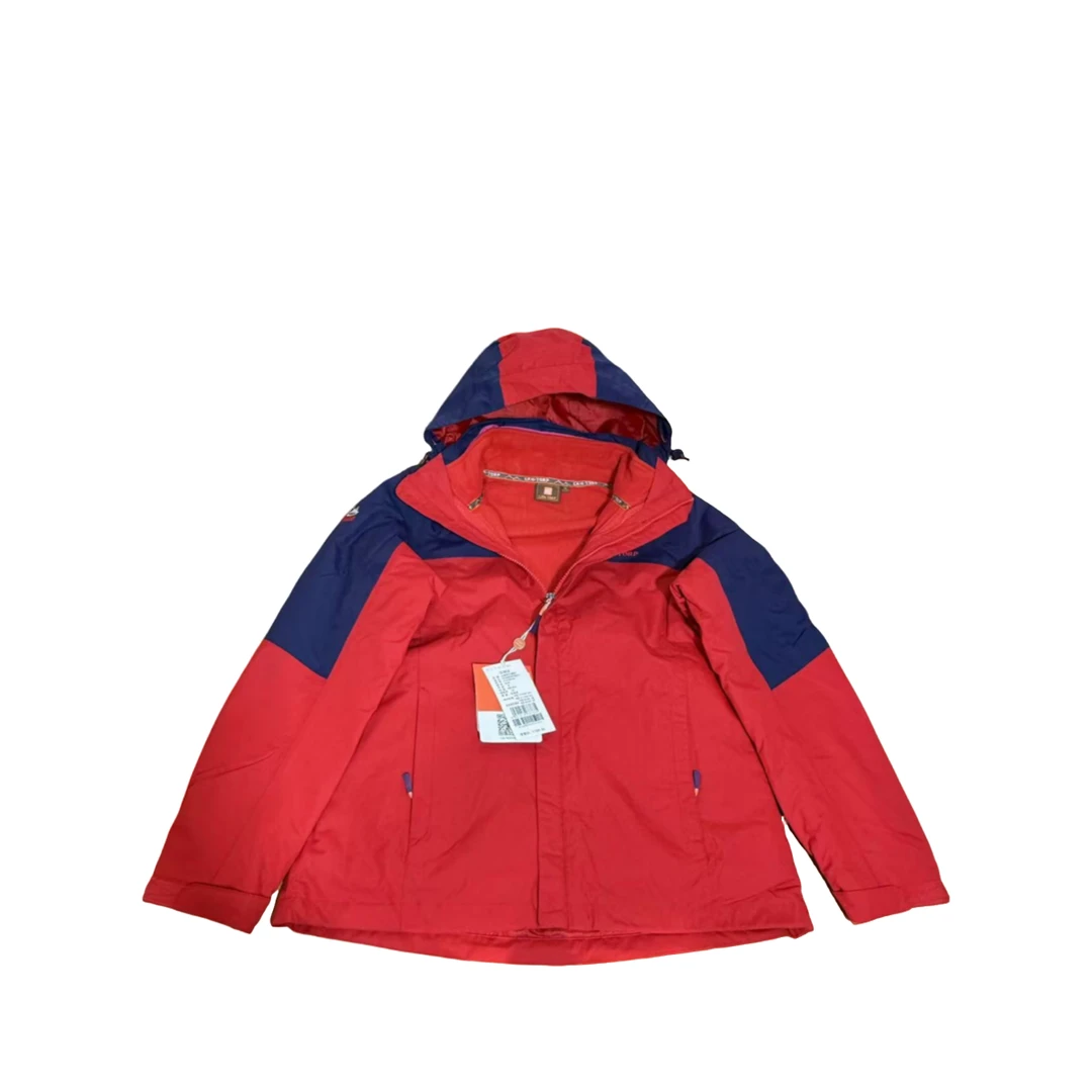 814268 5201 女式秋冬户外防风保暖摇粒绒两件套风衣