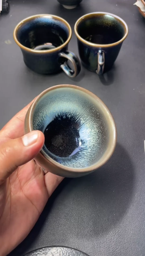 茶盏10叶紫建盏叶紫