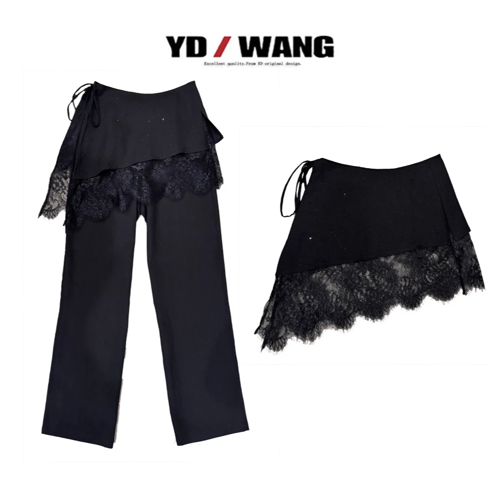 【YD精选】天丝亚麻屁帘直筒裤  设计款时尚休闲小众气质女人味