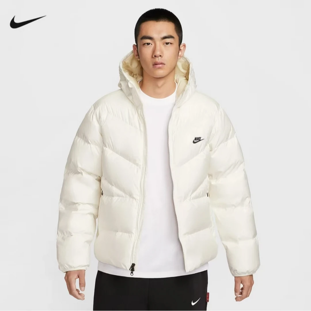 NIKE/耐克官方正品冬季男休闲连帽羽绒服外套保暖短款 HQ7791-133