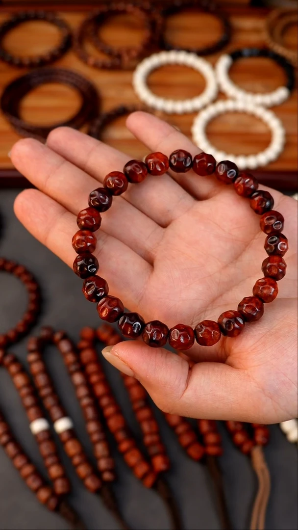 手串/手链小叶紫檀小叶紫檀黑飘红9+无相单圈超精工单圈