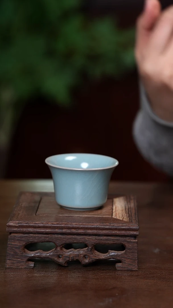 【闪购商品】宝丰原产地仿古釉汝瓷小客杯