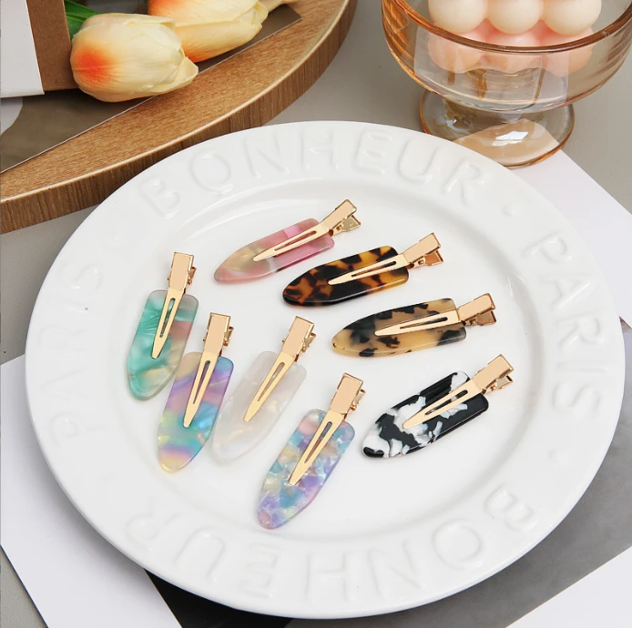 005无痕抓夹夹子侧边夹发卡新款醋酸无痕发夹发箍网红刘海碎发夹