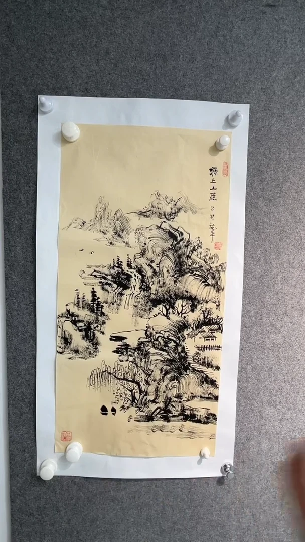 国画黄德中老师两平尺