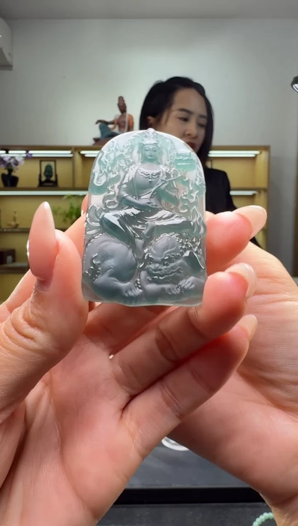 吊坠(不含链)未镶嵌翡翠文殊