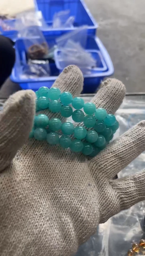 【闪购商品】天河石手串卡10mm未镶嵌天然天河石手串多样性发一