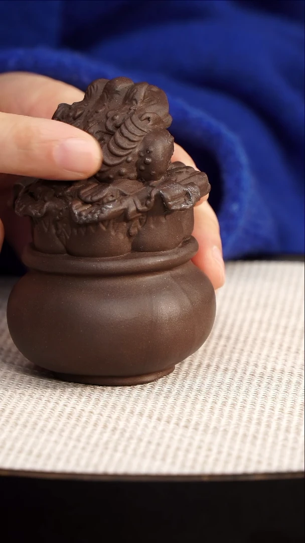 茶壶紫砂宜兴紫砂 聚宝盆 蟾 598