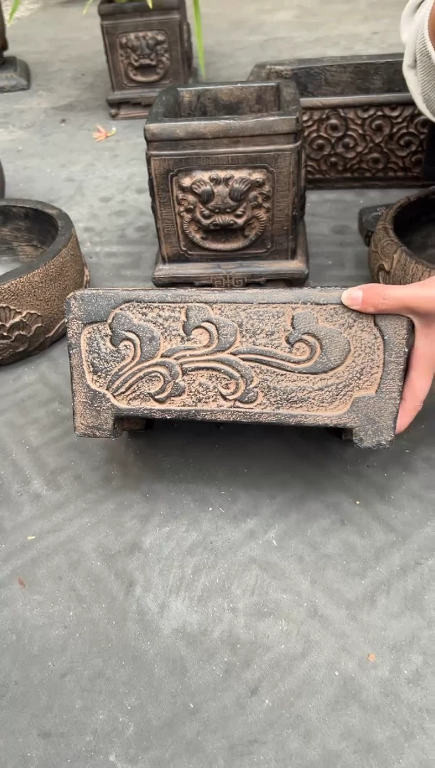 陶土【火山泥】石槽盆