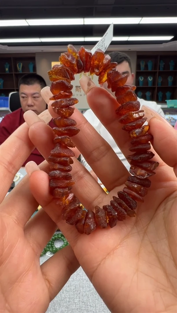 【闪购商品】琥珀手链未镶嵌1秒拍号