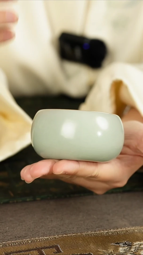 善窑厂汝窑天青禅定主人杯