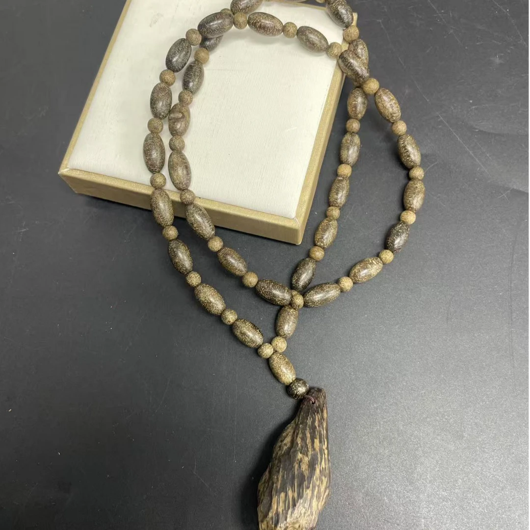 【小杰推荐】阴沉木木文玩桶珠随型手串 （多样性发其一）6334