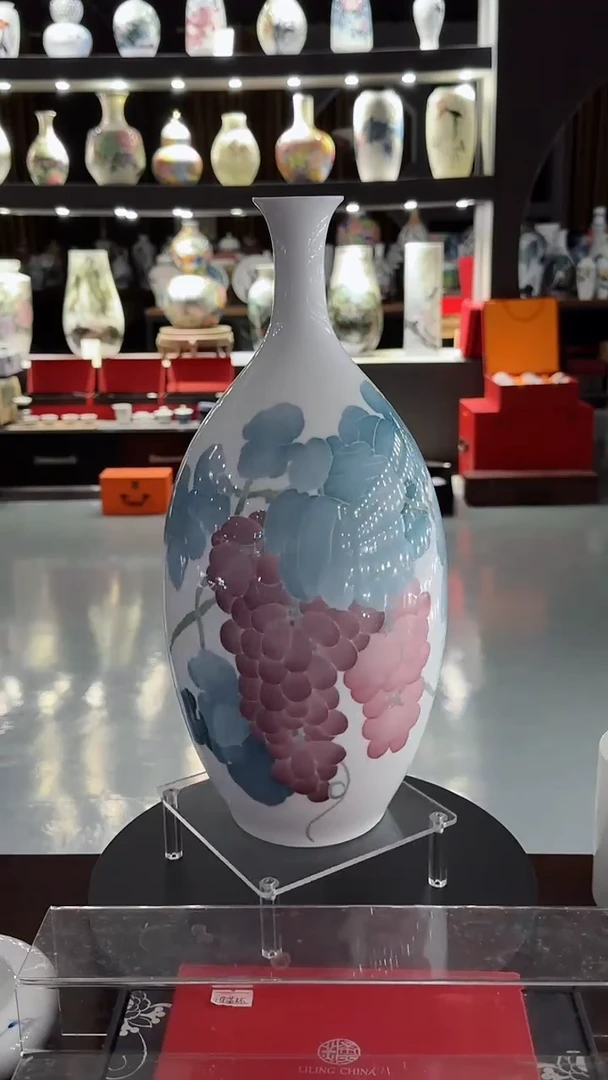【闪购商品】手绘款硕果累累橄榄瓶