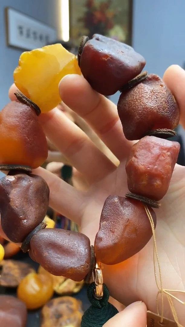 手链琥珀未镶嵌手串