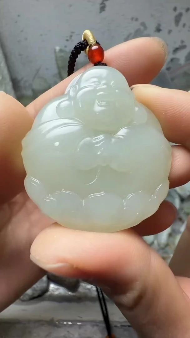 吊坠(赠链)未镶嵌和田玉弥勒佛