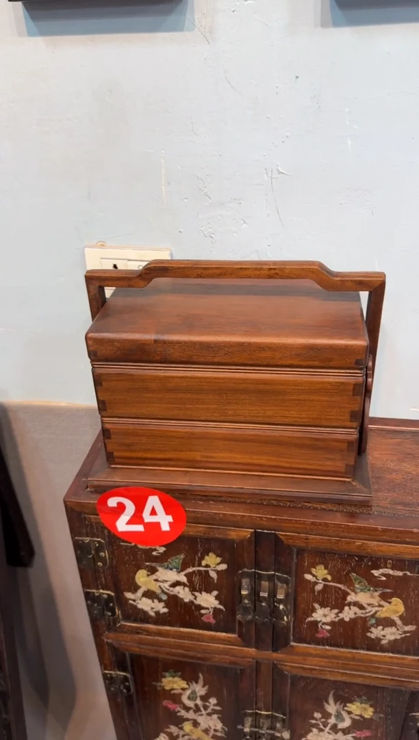 木花梨 长食盒 提盒